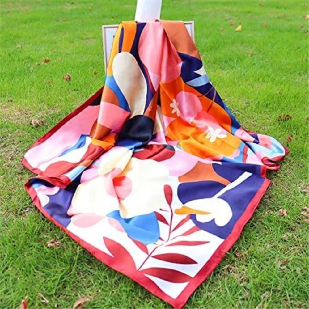 4PCS Large Satin Head Scarf for Women - Picture 4 of 6